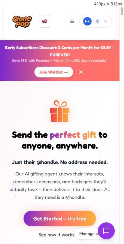 ClonePop mobile app